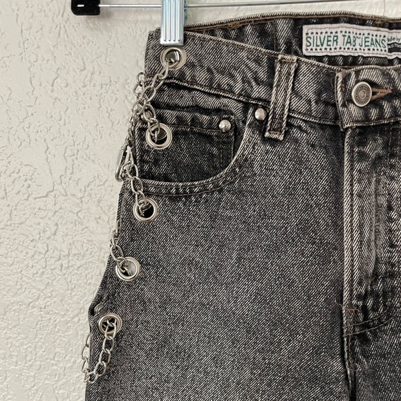 COPY - Custom Vintage silver tab Levi’s 512 chainside jeans🌟 - Picture 4 of 10